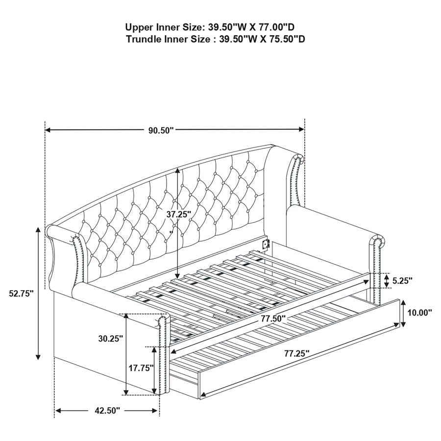 Scarlett Twin Daybed w/ Trundle