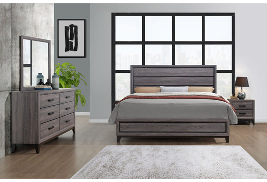 Kate 5 PCs Bed Set ( Gray )