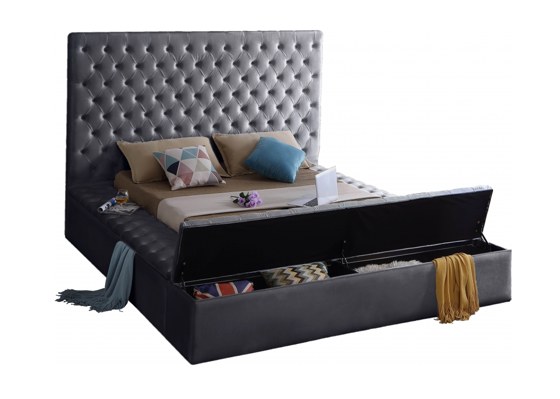 Bliss Velvet Storage Bed Frame