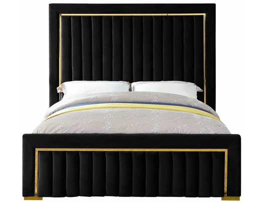 Dolce Velvet Queen Bed Frame