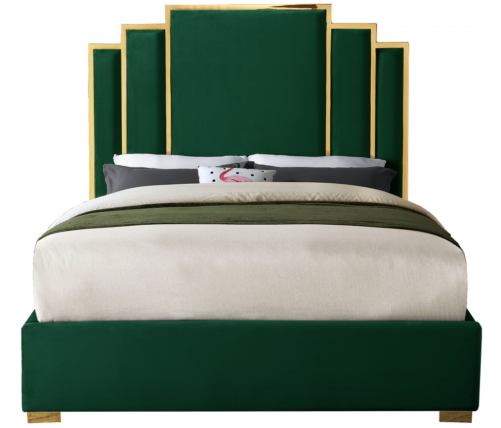 Hugo Velvet Bed Frame( Queen and King )