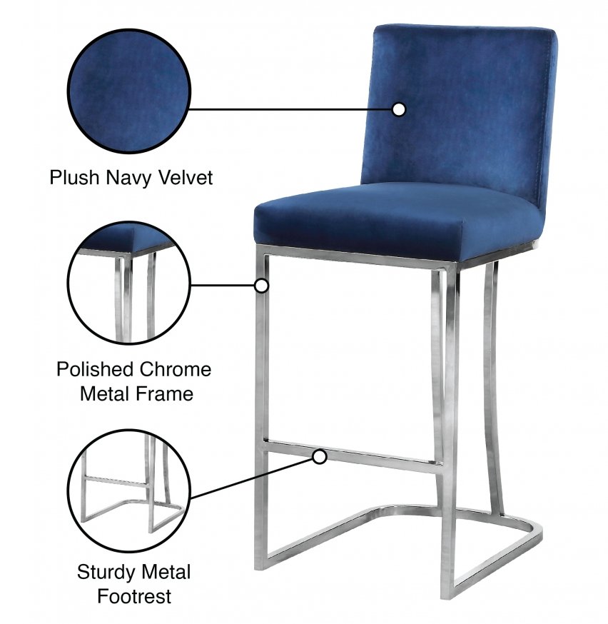 Heidi Velvet Stool